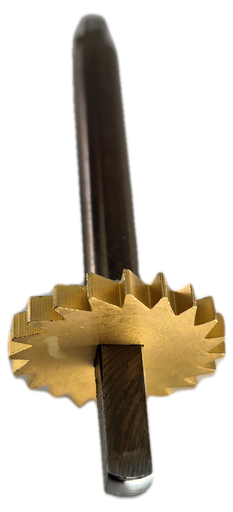 [6105/110] 6105/110 AXES D'ARBRES DE BARILLET AVEC ROCHETS LONG. 58.5